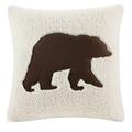 Woolrich Hadley Plaid Square Pillow - Bear, Beige WR30-422